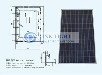 The solar panels of commonly used High-power - Glass encapsulated