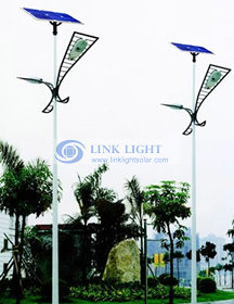 Solar street path light